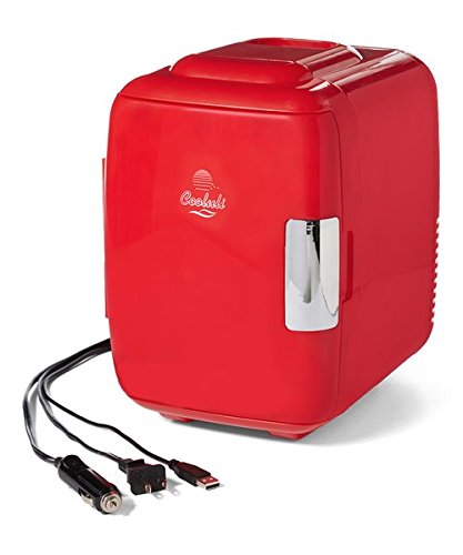 Cooluli Classic 4-liter Compact Cooler/Warmer Mini Fridge for Cars, Road Trips, Homes, Offices and Dorms