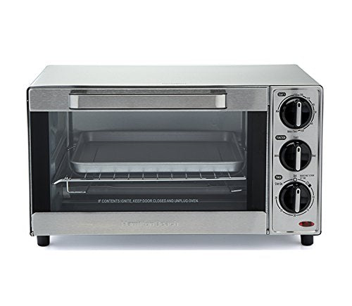 Hamilton Beach 31401 Stainless Steel 4 Slice Toaster Oven Broiler