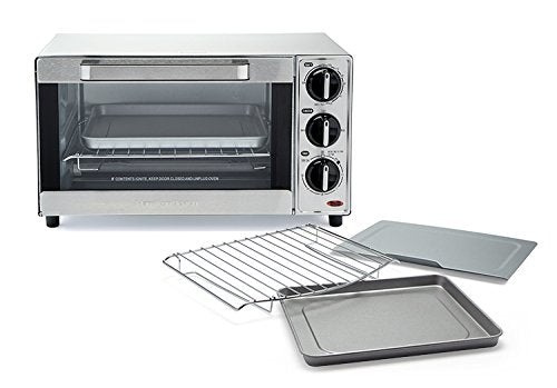 Hamilton Beach 31401 Stainless Steel 4 Slice Toaster Oven Broiler