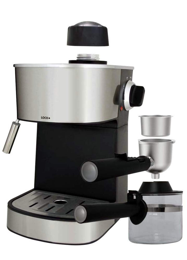 Powerful steam Espresso and Cappuccino Maker Barista Express Machine Black - Make European Espresso