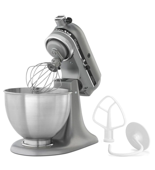 KitchenAid KSM75SL Classic Plus 4.5-Qt. Tilt-Head Stand Mixer, Silver