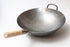 Craft Wok Traditional Hand Hammered Carbon Steel Pow Wok with Wooden and Steel Helper Handle (14 Inch, Round Bottom) / 731W88