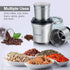 Secura Electric Coffee Grinder & Spice Grinder with 2 Stainless-Steel Blades Removable Bowl