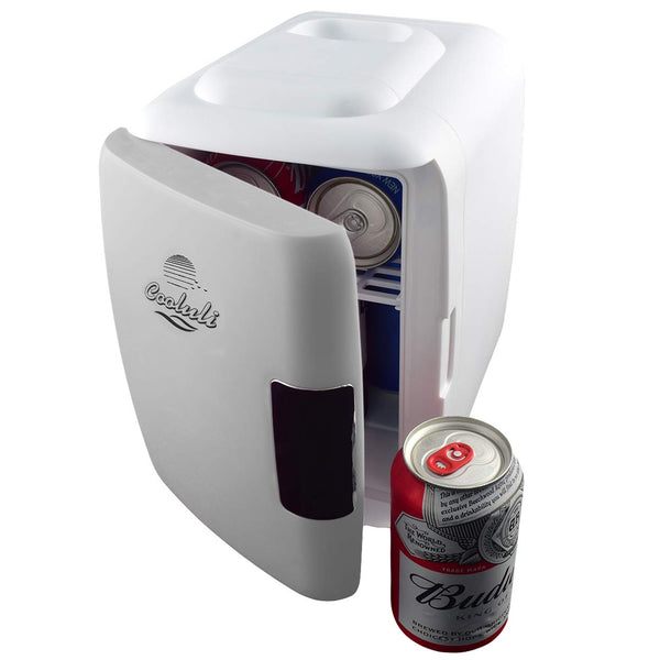 Cooluli Classic 4-liter Compact Cooler/Warmer Mini Fridge for Cars, Road Trips, Homes, Offices and Dorms