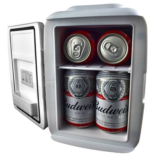 Cooluli Classic 4-liter Compact Cooler/Warmer Mini Fridge for Cars, Road Trips, Homes, Offices and Dorms