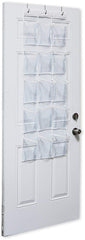 2 Pack - SimpleHouseware Crystal Clear Over The Door Hanging Pantry Organizer (52" x 18")