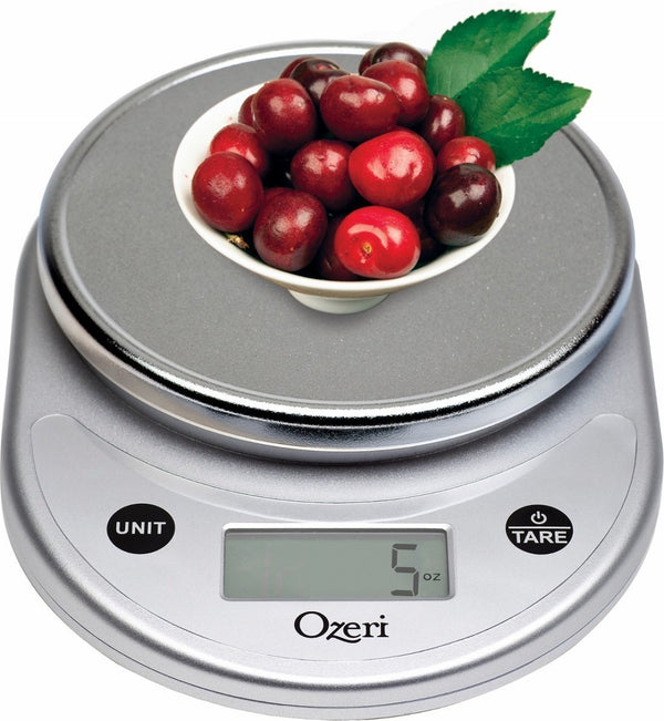 Ozeri ZK14-B Pronto Digital Multifunction Kitchen and Food Scale, Silver