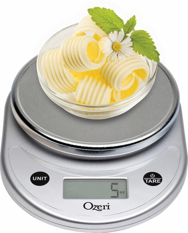 Ozeri ZK14-B Pronto Digital Multifunction Kitchen and Food Scale, Silver