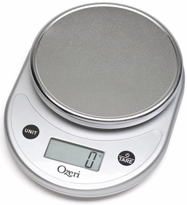 Ozeri ZK14-B Pronto Digital Multifunction Kitchen and Food Scale, Silver