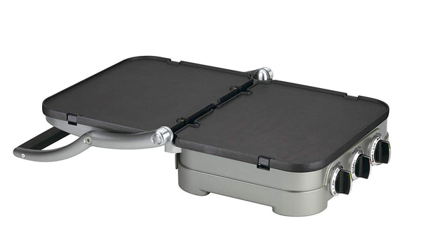 Cuisinart 5-in-1 Griddler, GR-4N, Silver/Black Dials