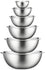 Premium Stainless Steel Mixing Bowls (Set of 6) Brushed Stainless Steel Mixing Bowl Set - Easy To Clean, Nesting Bowls for Space Saving Storage, Great for Cooking, Baking, Prepping