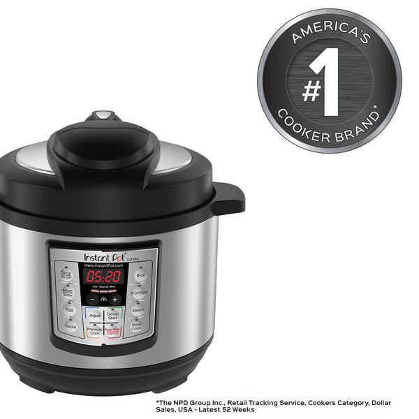 Instant Pot LUX Mini 3 Qt 6-in-1 Multi- Use Programmable Pressure Cooker, Slow Cooker, Rice Cooker, Sauté, Steamer, and Warmer