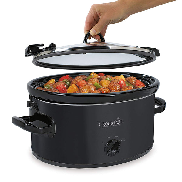 Crock-Pot Cook and Carry Portable Manual Slow Cooker, Black