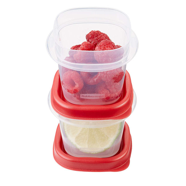 Rubbermaid Easy Find Lids Food Storage Containers, Racer Red, 42-Piece Set