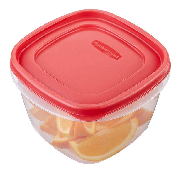 Rubbermaid Easy Find Lids Food Storage Containers, Racer Red, 42-Piece Set