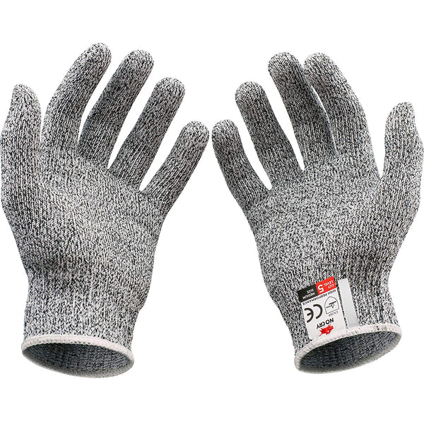 NoCry Cut Resistant Gloves - High Performance Level 5 Protection, Food Grade. Size Small, Free Ebook Included!